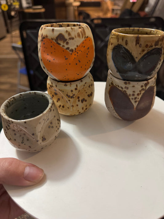 Tiny owl vases