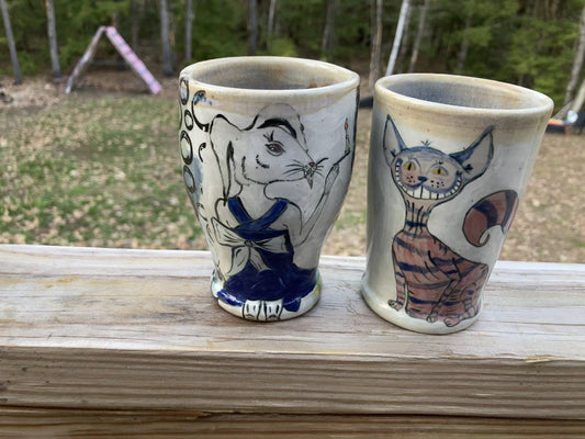 Alice in Wonderland Tumbler Set